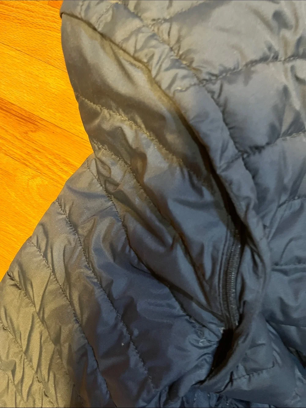 Men's Quilted Navy Puffer Jacket - Lightweight Insulated Coat